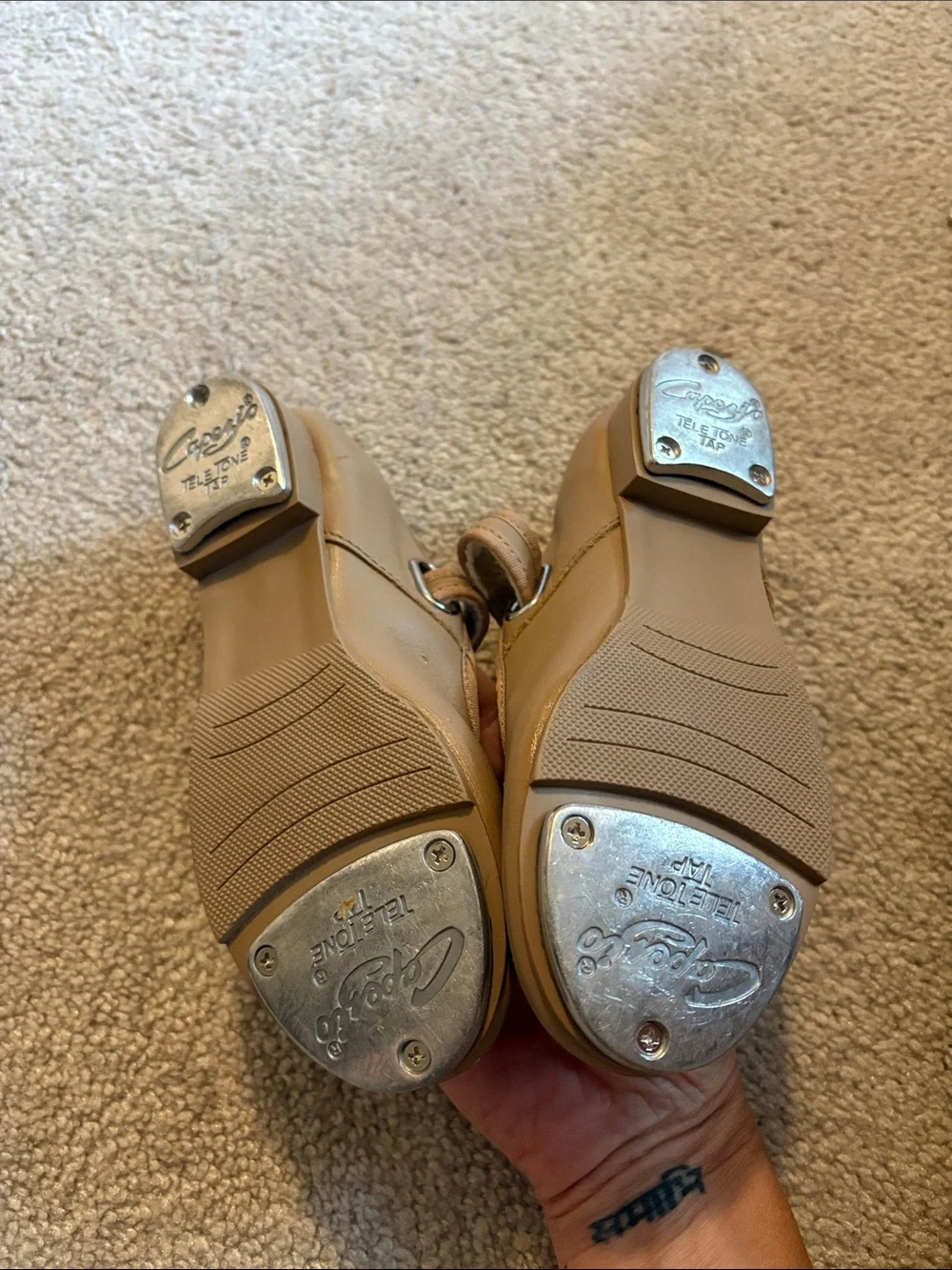 Capezio tap shoes 11.5 worn once